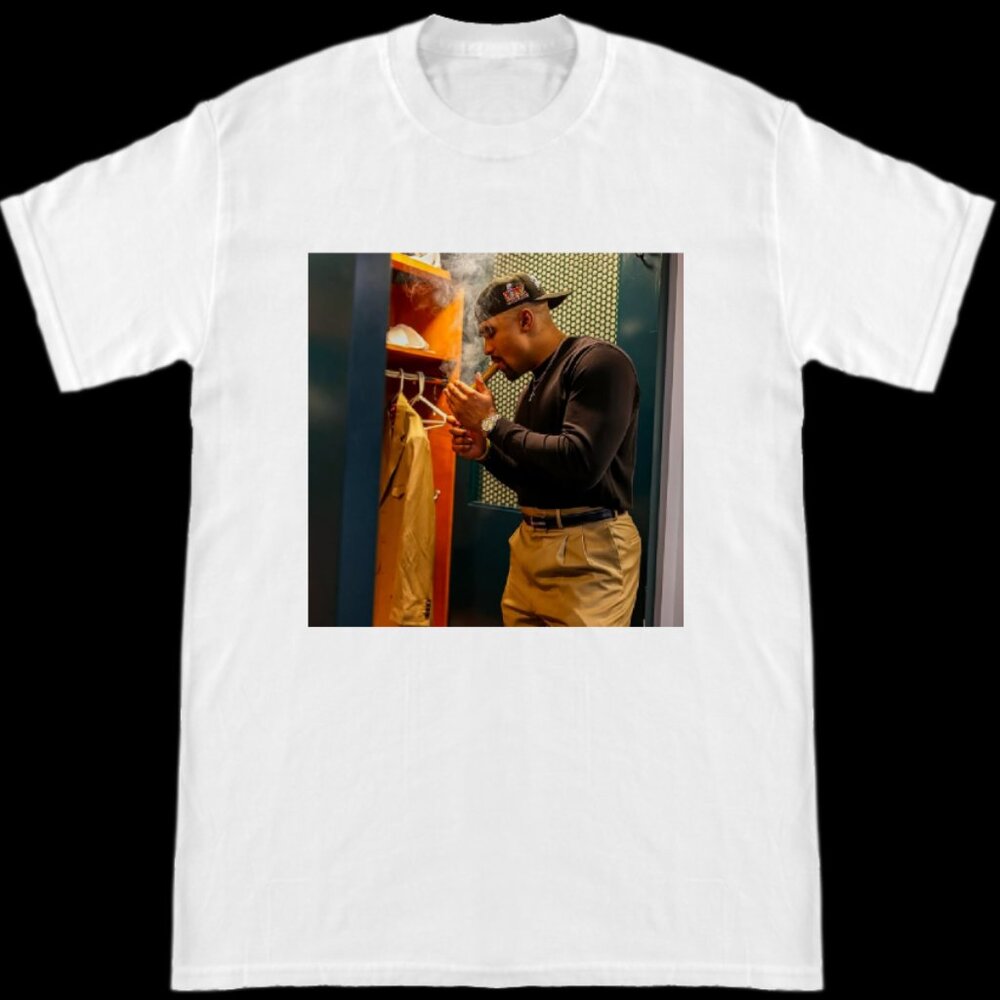 Philadelphia Eagles Jalen Hurts MVP Lighting Up Cigar After Super Bowl Win Shirt